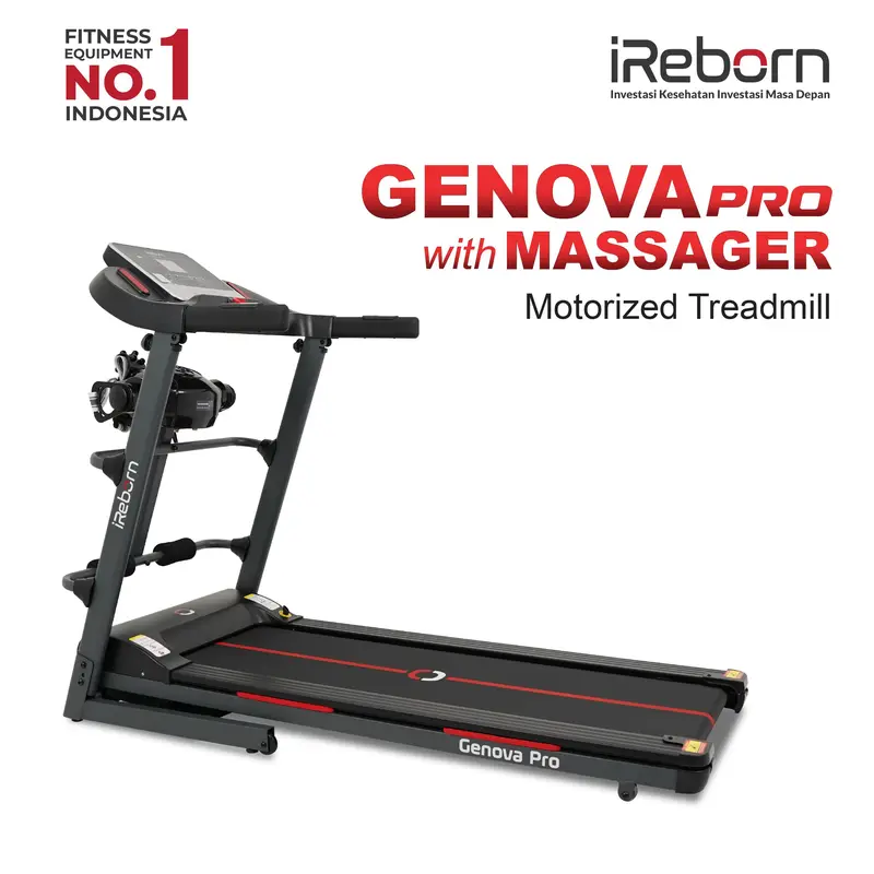 Treadmill Elektrik iReborn Genova, Alat Fitness untuk Olahraga di Rumah