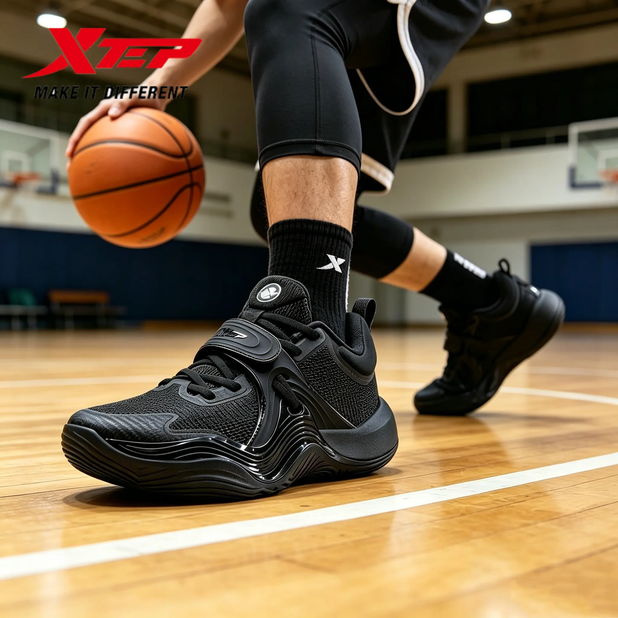 【新入荷】XTEP Light Attack 3.0 SE メンズバスケットボールシューズ 厚底・衝撃吸収・耐摩耗・滑り止め 875219120002