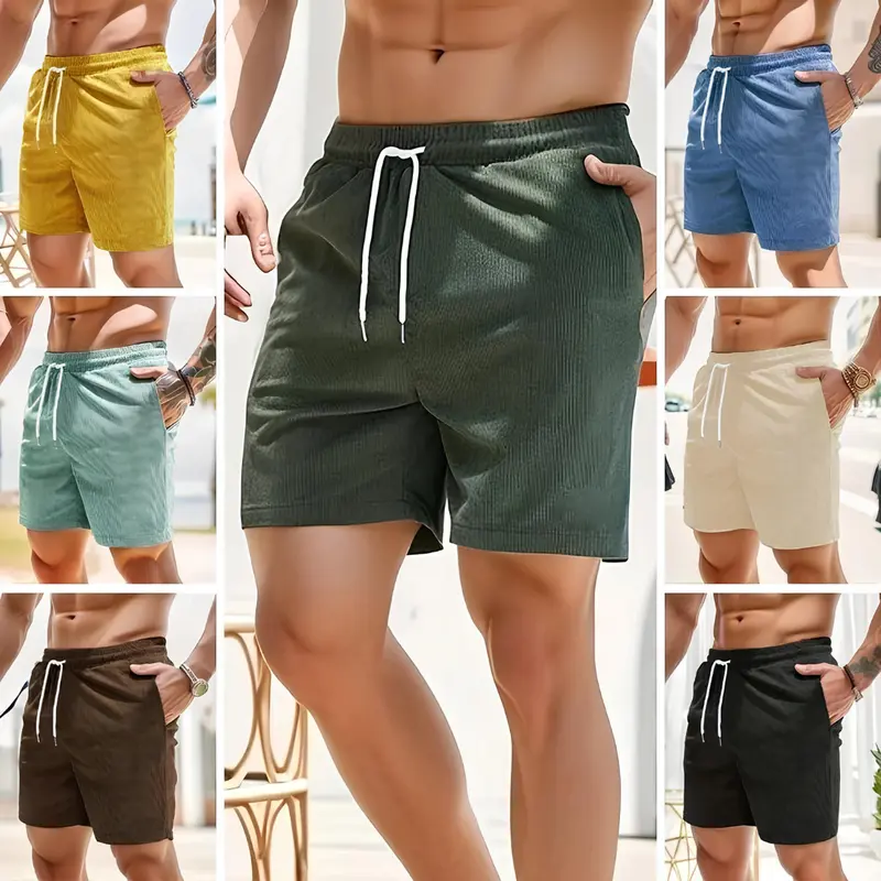 KOLORD.ID Corduroy Surf Shorts for Men and Women, 3 Pairs for 100k, Casual Short-Length Style