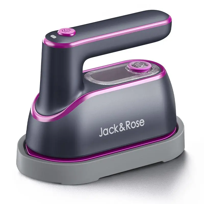 Plancha de vapor portátil Jack&Rose 2 en 1, vaporizador y plancha de mano de calentamiento rápido, suela grande y depósito de 150 ml