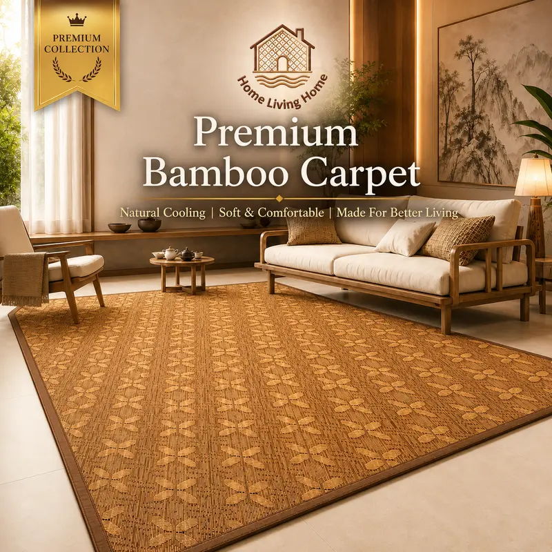 Japanese-Style Bamboo Cooling Mat, Eco-Friendly and Easy to Clean