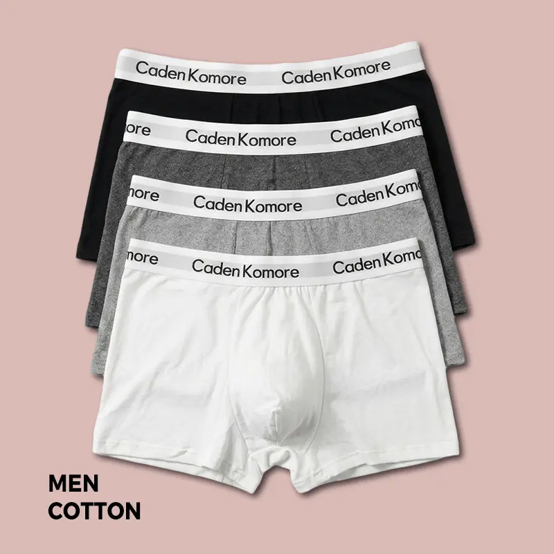 【4pcs】Men's Boxer Briefs，Breathable and comfortable