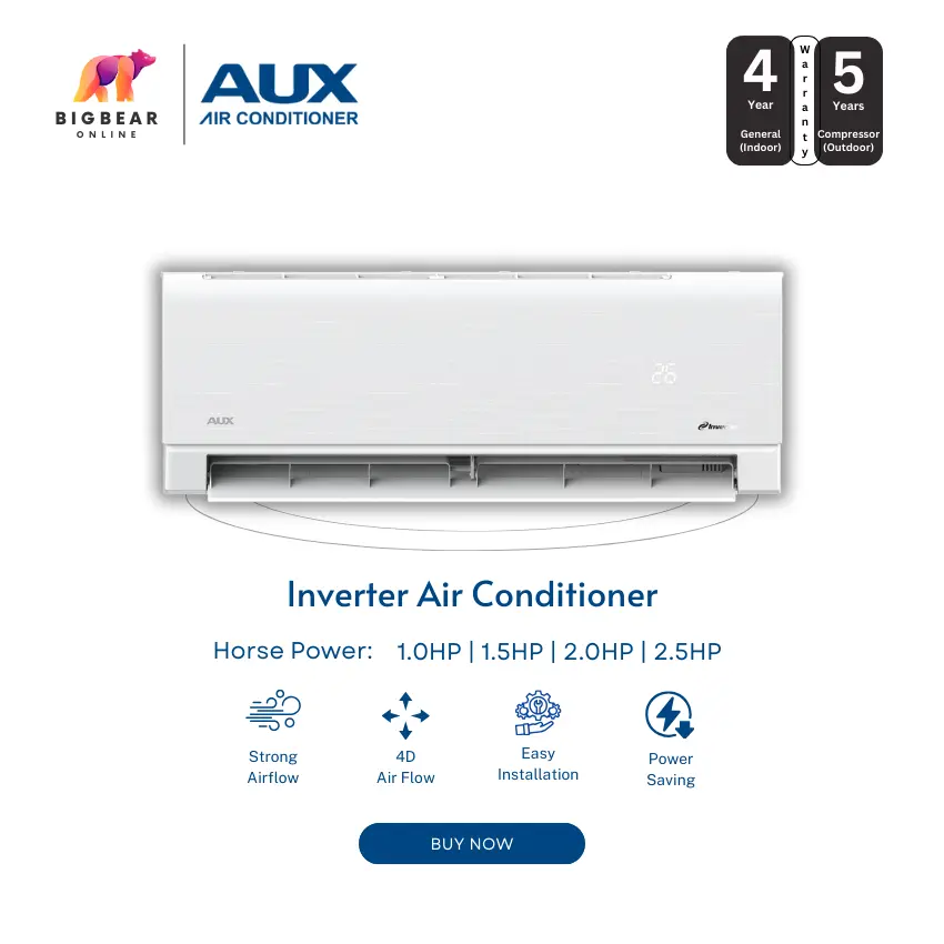 AUX 1HP~2.5HP 인버터 R32 에어컨 | ASW-09CAR3D1·ASW-12CAR3D1·ASW-18CAR3D1 | PWP 에어컨 설치