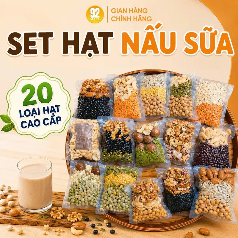 30-Tage-Set mit vorportionierten Nussmischungen für Nussmilch, 20 Bio-Nussarten, nahrhaft, sauber verpackt, neues Haltbarkeitsdatum