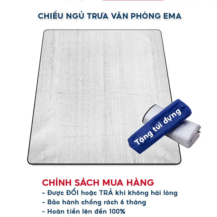 [ HOT ] Matras tidur siang kantor GRATIS TAS, alas tidur berlapis aluminium foil tahan panas, antiair, dapat dilipat, ukuran single/double besar 2242 THẾ GIỚI GIA DỤNG VP88
