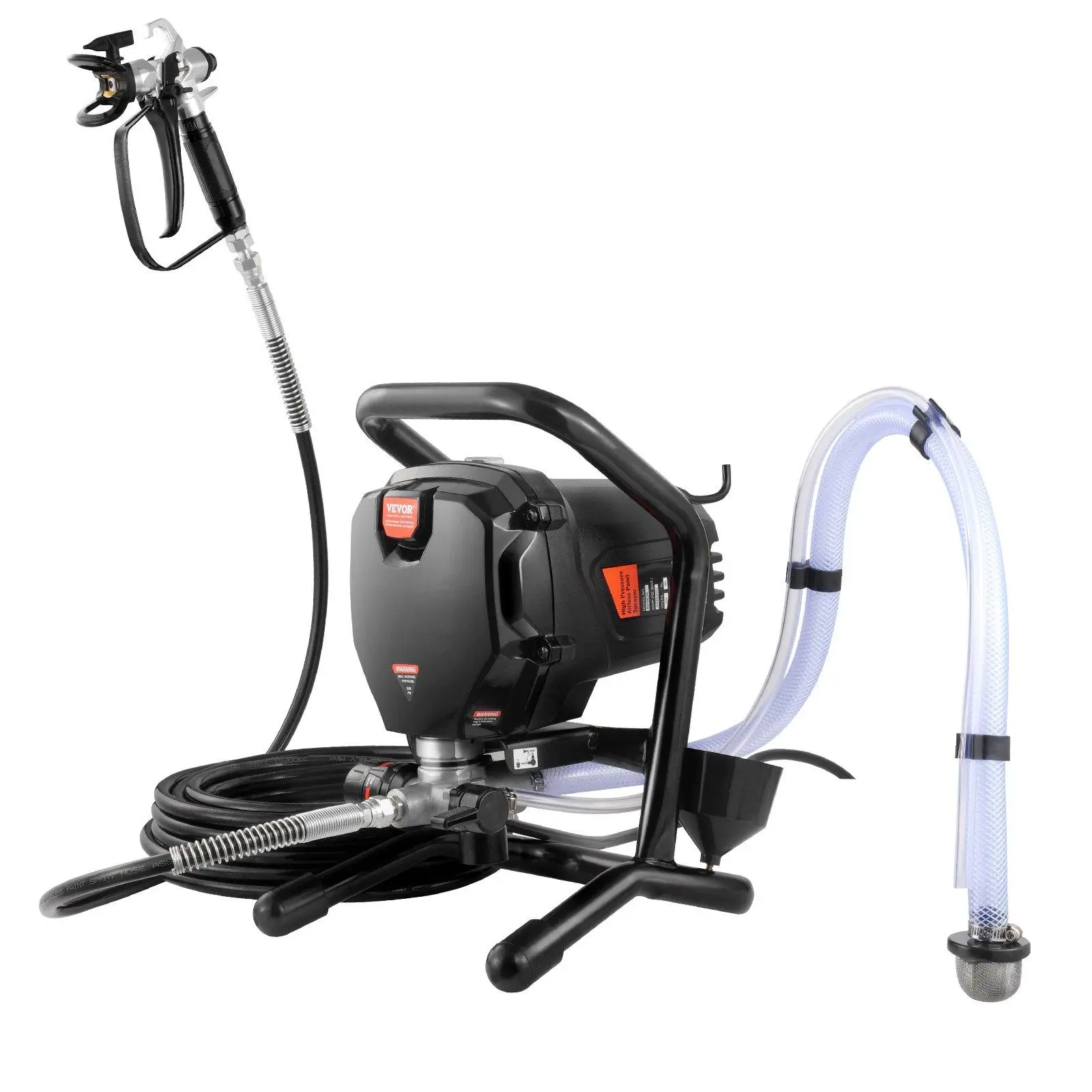 【summerfinds】VEVOR 3000PSI 750W Stand Airless Handheld Paint Sprayer Kit, Adjustable Multi-Surface No-Mess Spray Gun with Hose, Father's Day Gift for Home Interior & Exterior Furniture, Handheld Paint Sprayers, Adjustable Paint Sprayer, Paint Sprayer Pump