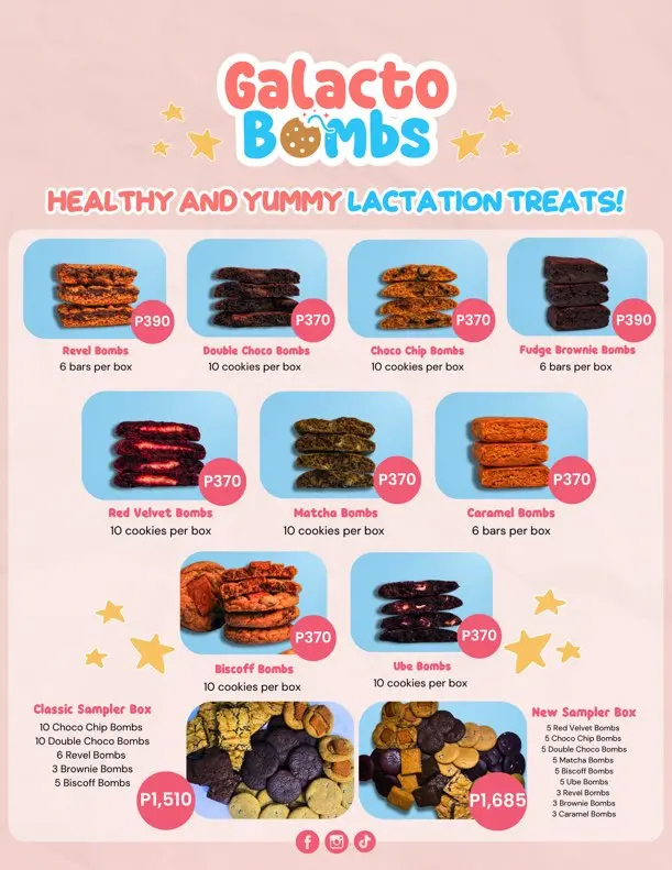 Galact Bombs Lactation Cookies/Treats for breastfeeding Moms.