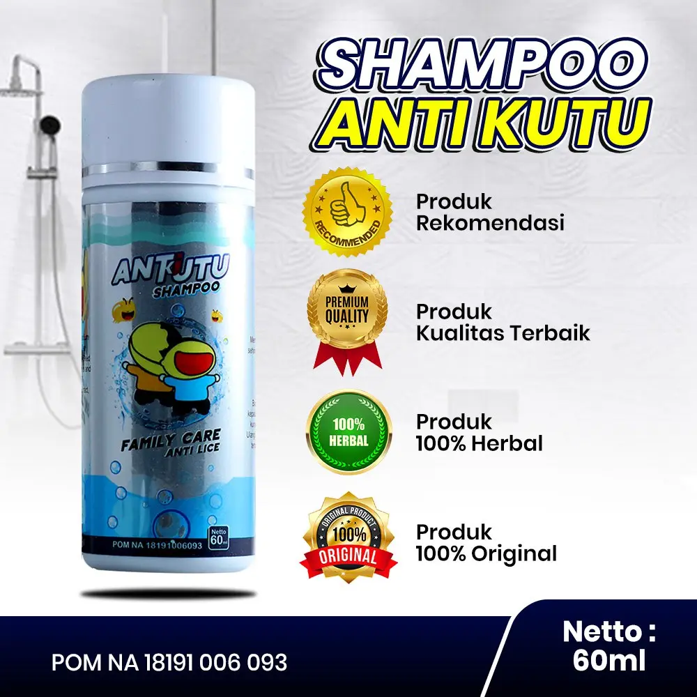 Children's Anti-Lice and Anti-Dandruff Shampoo, 60 ml