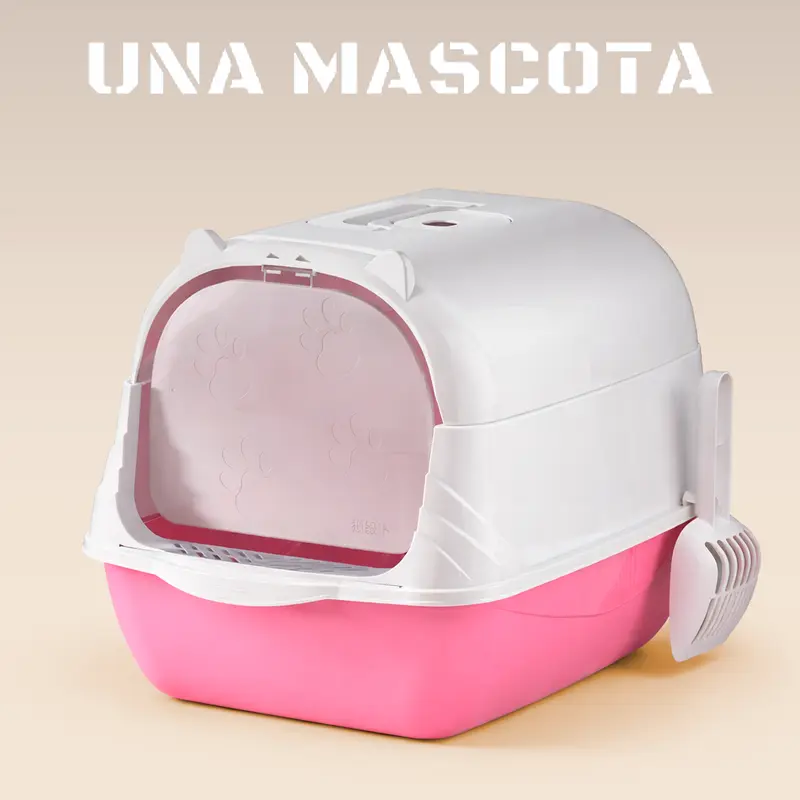 Nhà vệ sinh cho mèo UNA MASCOTA EAR dạng kín, có hệ thống chống mùi, kèm xẻng xúc cát EAR