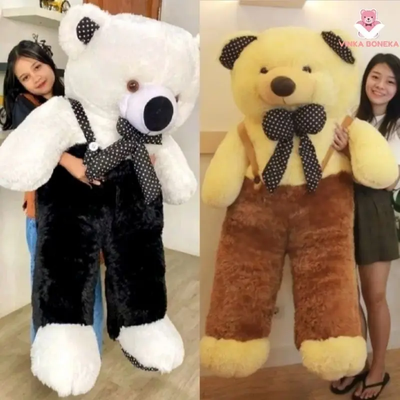 Jumbo-Teddybär, 1,1 m, günstig, als Geschenk geeignet, inklusive kostenloser Grußkarte, Plüschtier und Kinderspielzeug