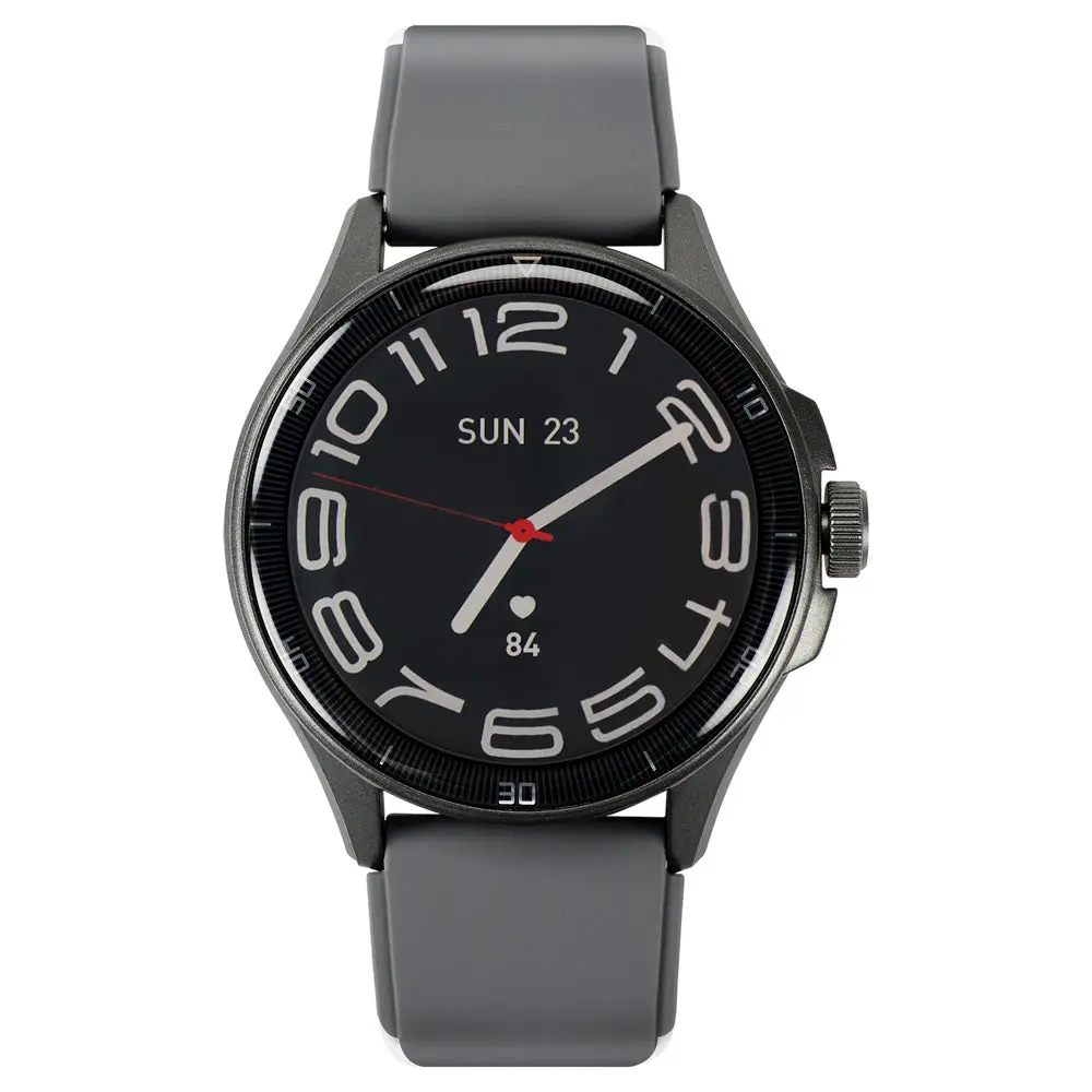 STF Kronos Oblivion Smartwatch, 1,43-Zoll-AMOLED-Display, IP68-Wasserbeständigkeit, Schwarz