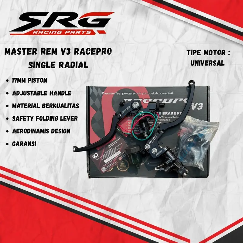 Maître-cylindre de frein radial MASTER REM RACE PRO V3 SINGLE ORIGINAL