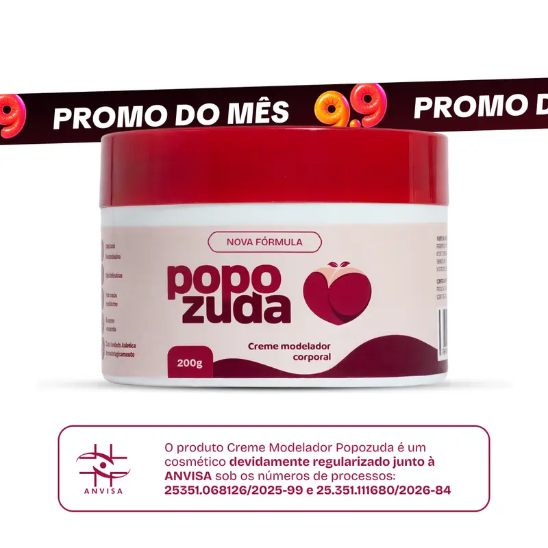 Popozuda Creme Modelador Corporal 200g