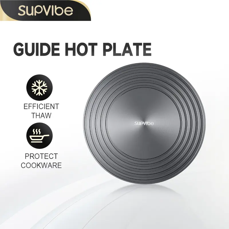 【SG Ready Stock】SUPVIBE Kitchen Heat Conduction Plate Gas Stove Insulation Plate Multifunctional Heat Conduction Thawing Plate Base
