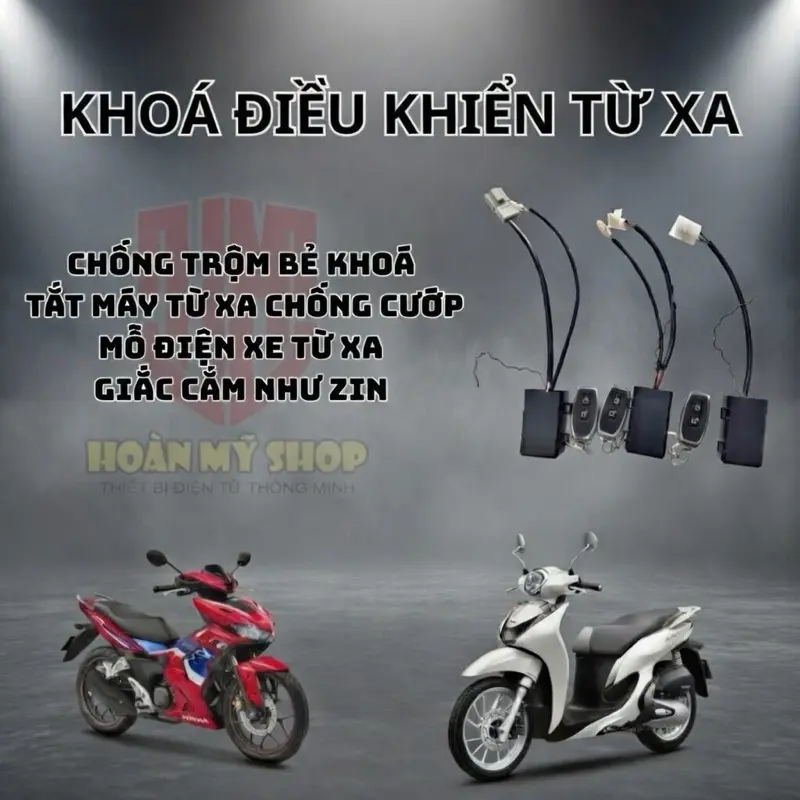 Remote-Controlled Power On/Off Lock for Motorcycles