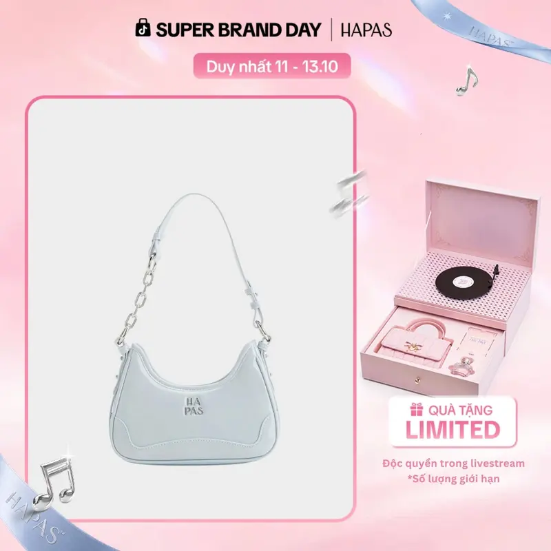 HAPAS Lea Chain Size 23 Women's Chain-Strap Shoulder and Crossbody Bag, TDV240989