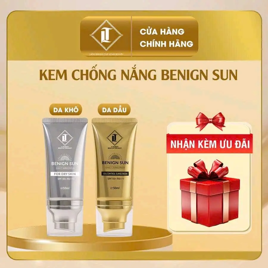 [LT9] BENIGN SUN 50+ Sonnenschutzcreme, 50 g – UV-Schutz, Anti-Aging, Feuchtigkeitspflege, glättend, mit aufhellendem Tone-up-Effekt, ohne sichtbare Cremerückstände