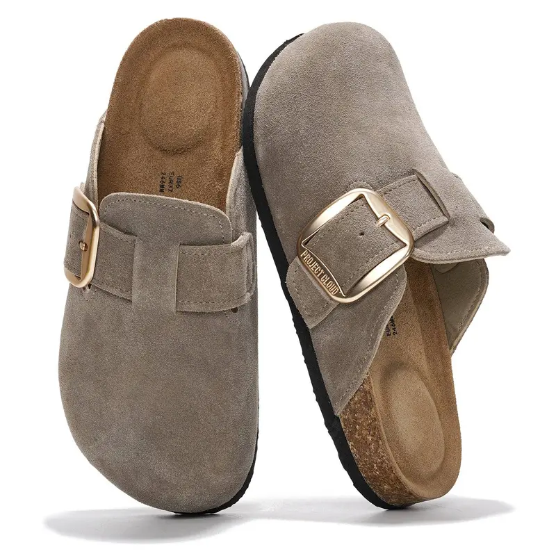 Project Cloud Women's Genuine Leather Clogs | Suede Mule Shoes | Walking Footwear | Memory Foam | Lightweight Non-Slip – Manchester