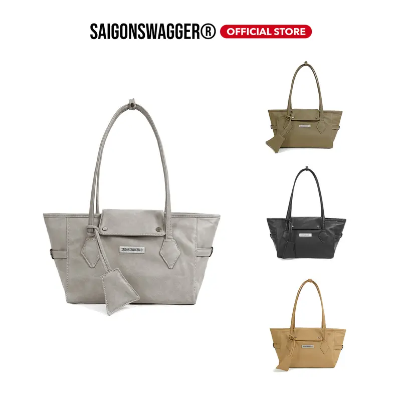 SAIGONSWAGGER ELEGANT BAG Medium男女同款M号皮质斜挎包