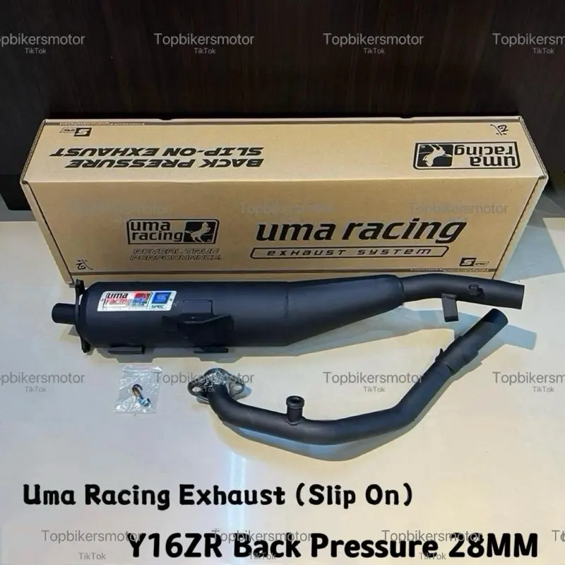 Pô Uma Racing Slip On Back Pressure cho Y15ZR / LC135 / Y16ZR / RS150