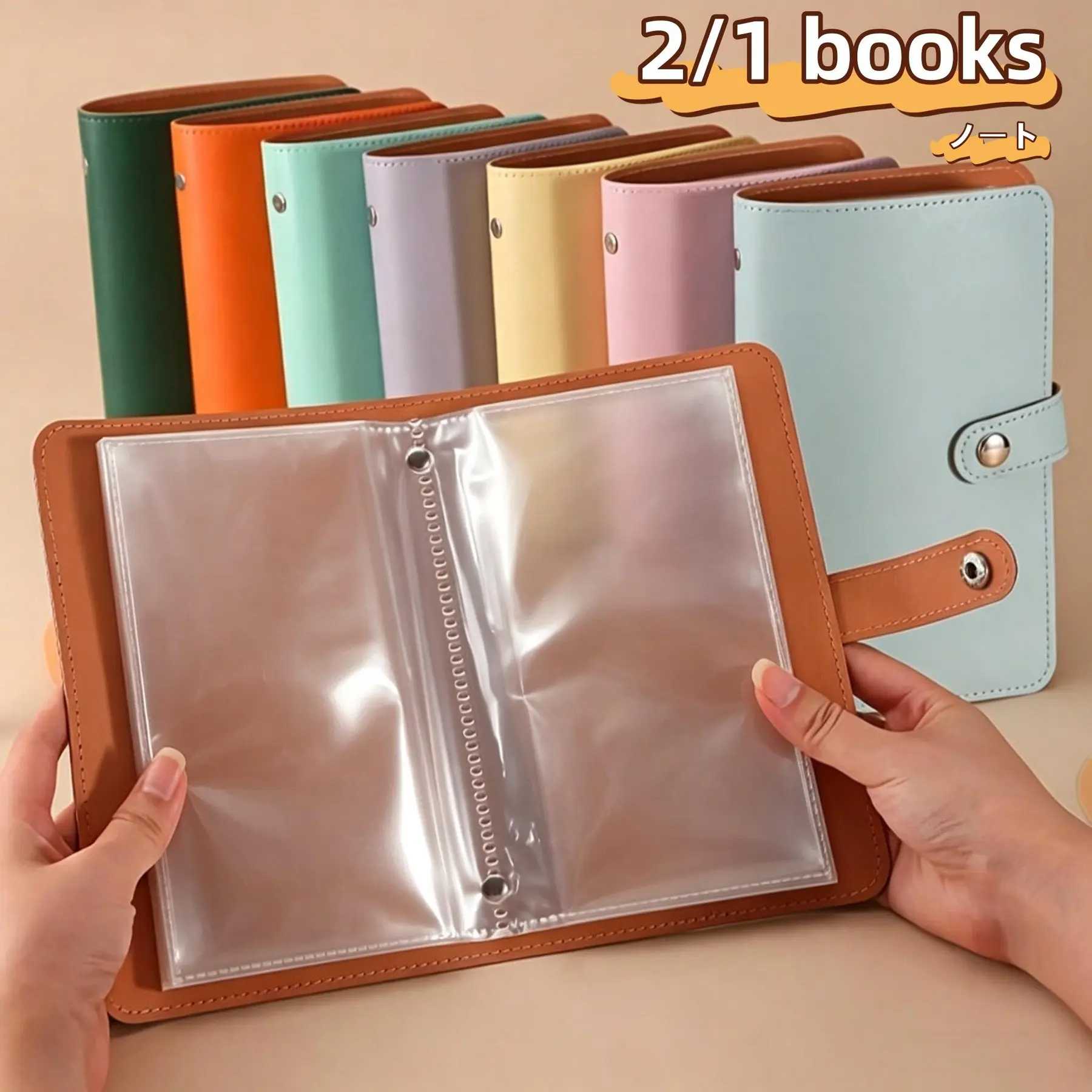 PU Savings Wallet with 50 Inner Pages, Holds 100 Bills and Stores Cash, Photos, Stamps and Cards