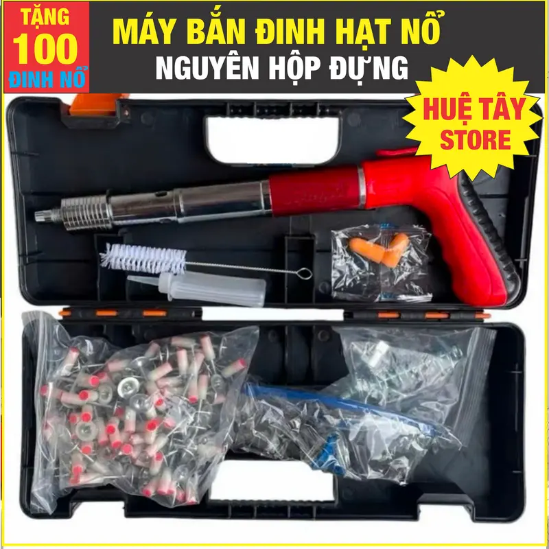 S4-A1 2025 Concrete Nail Gun, New Model, Includes 100 Powder Actuated Nails