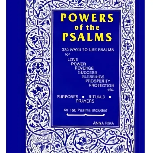 Sách Power of the Psalms của Anna Riva, bản tiếng Anh bìa mềm, 1 cuốn về chủ đề tôn giáo và tâm linh, hướng dẫn nghi lễ và tìm hiểu mục đích sống
