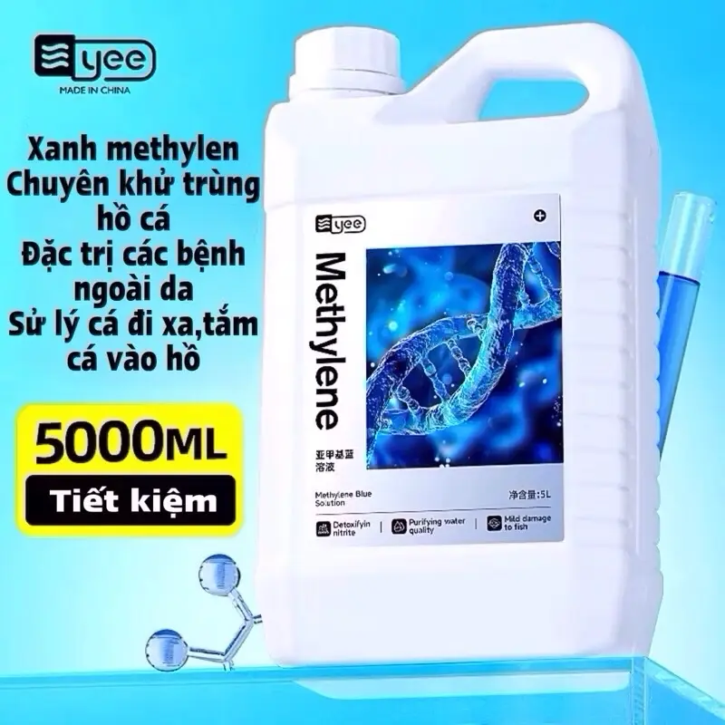 ￼Xanh mmethylen khử trùng hồ cá,tắm cá, chữaa các bệnh ngoài da can 5 lít lớn tiết kiệm