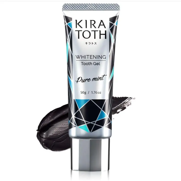 Distribuidor oficial KIRATOTH Kira Toth, pasta dental blanqueadora con enzimas y carbón, 50 g, 1 unidad