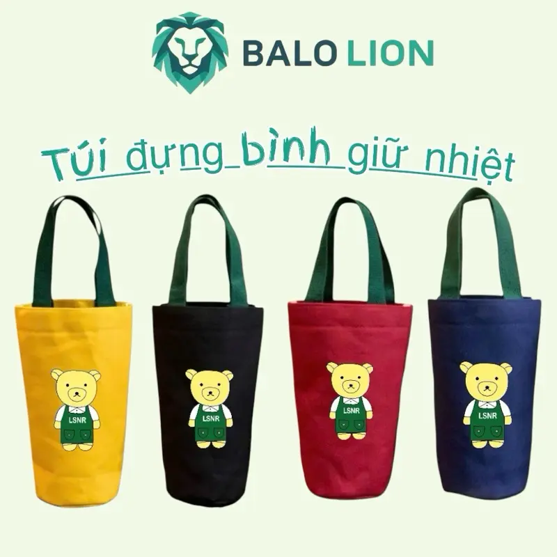 Bolsa simples para garrafa de água em lona impermeável