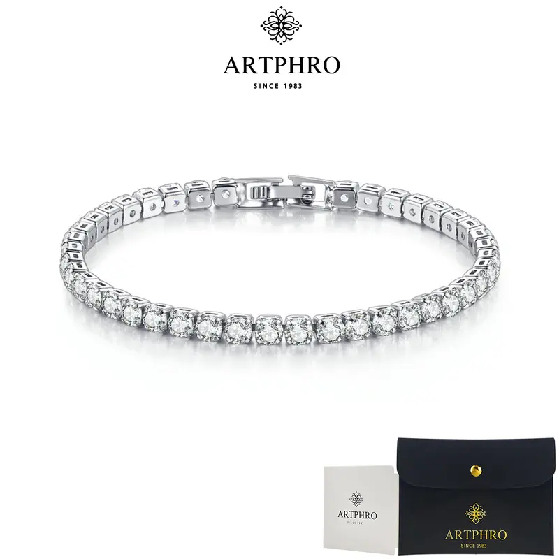 ARTPHRO Pulsera de tenis para hombre o mujer, regalo para novio o novia  accesorios de moda