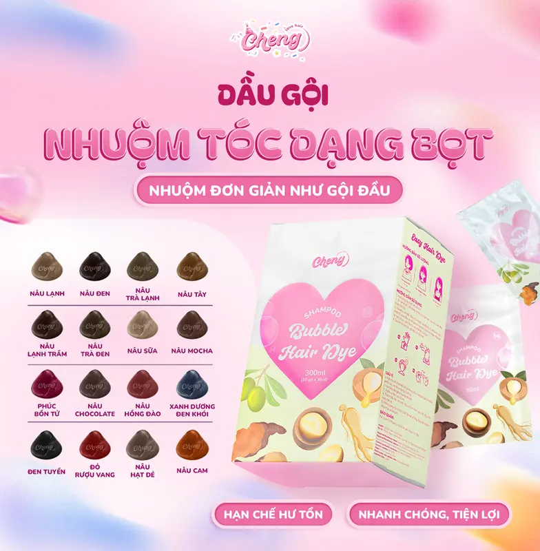 Chenglovehair, Chenglovehairs 천연 추출물 함유 거품형 염색 샴푸