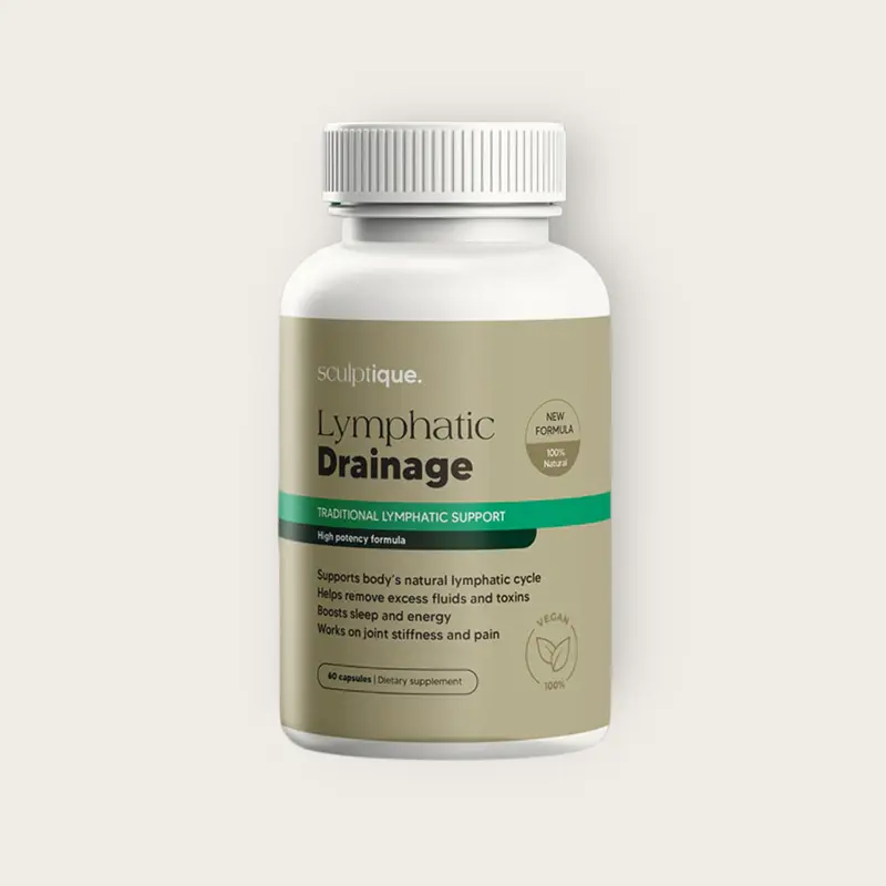 Sculptique Lymphatic Drainage Capsules, Antioxidant and Detox Binder Supplement, Supports the Natural Lymphatic Cycle