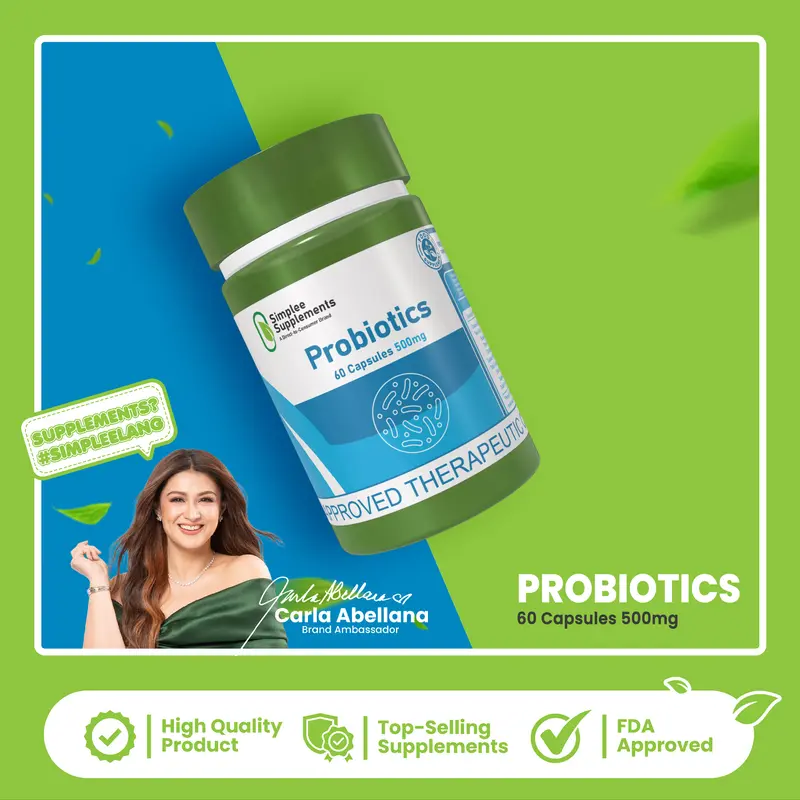 Simplee Probiotics Capsule Supplements – 500mg | 60 Capsules – Daily Digestive Support to help Maintain Gut Balance, Support Nutrient Absorption, Boost Immunity, and Promote Overall Digestive Wellness [1]