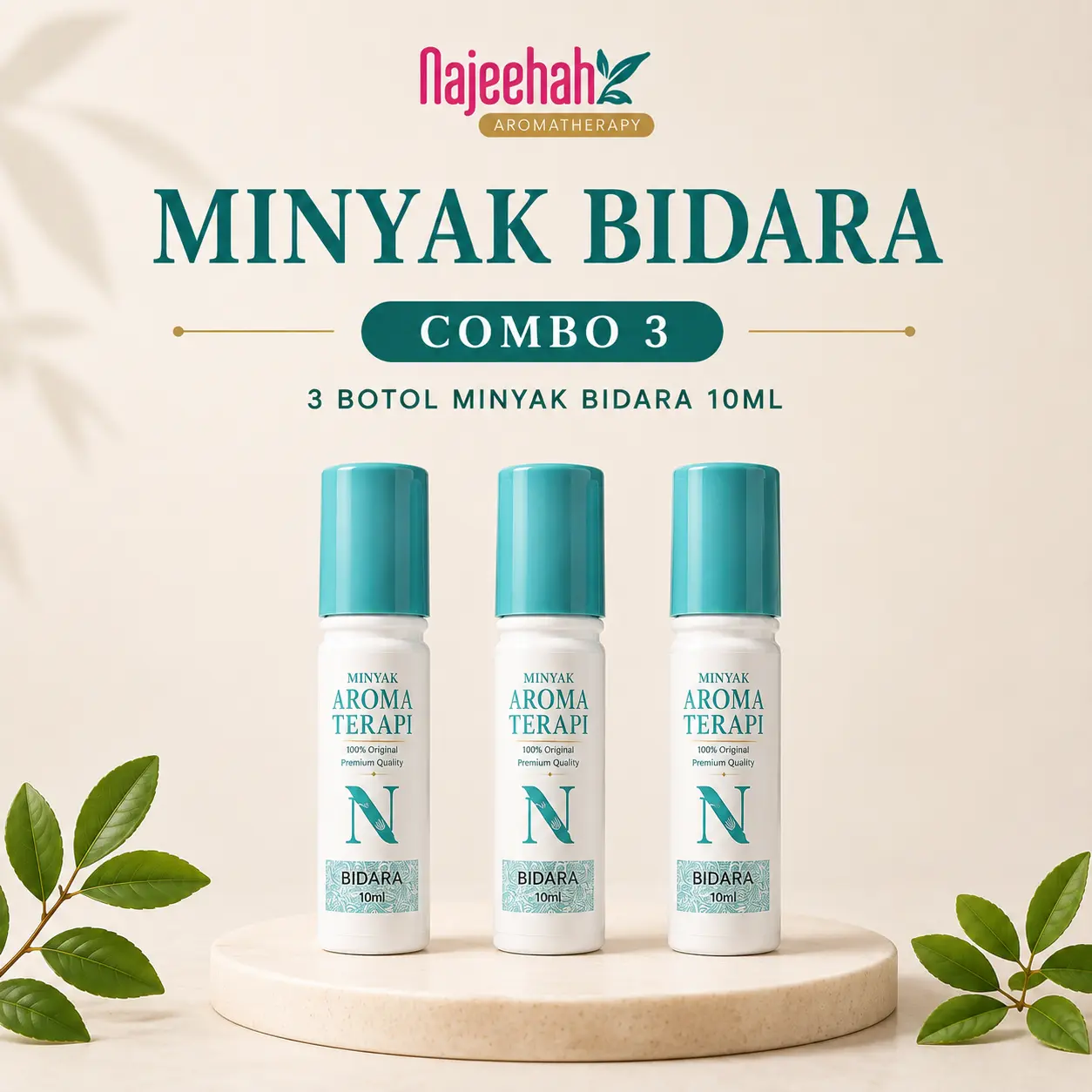 Najeehah Bidara-Öl – Aromatherapieöl in Reisegröße, 3 ml oder 10 ml