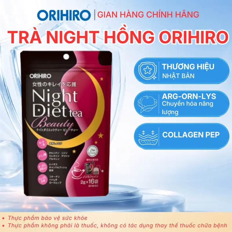 Trà Beauty Collagen Orihiro 16 túi/gói  – ORIHIRO NHẬT BẢN CHÍNH HÃNG