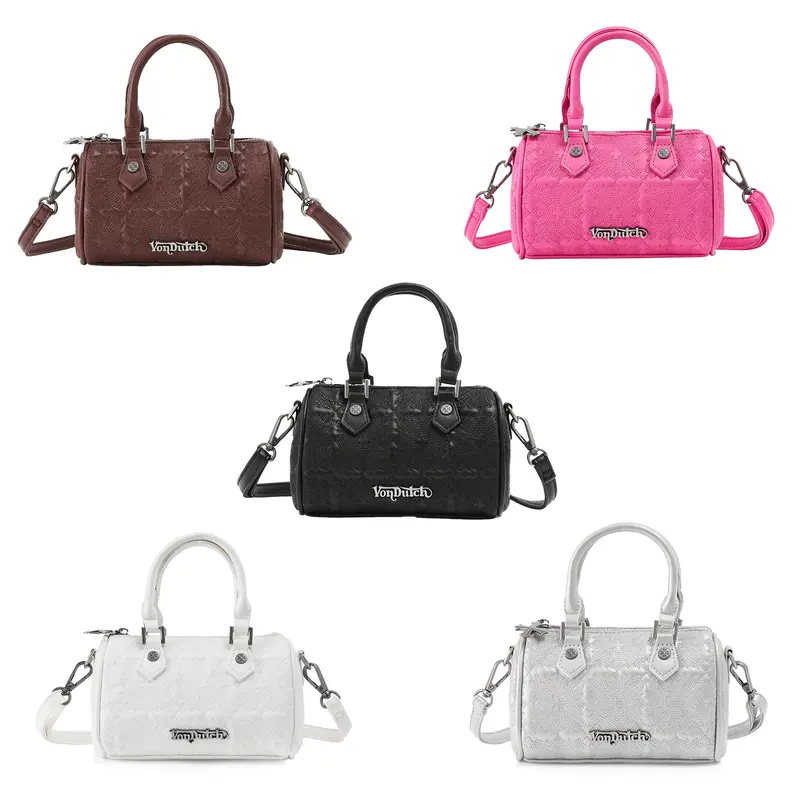 Von Dutch Embroidered Hanna Chopper Women's Handbags - Full Collection, Purses for Women, Zipper Pouch Safe Luggage Accessory