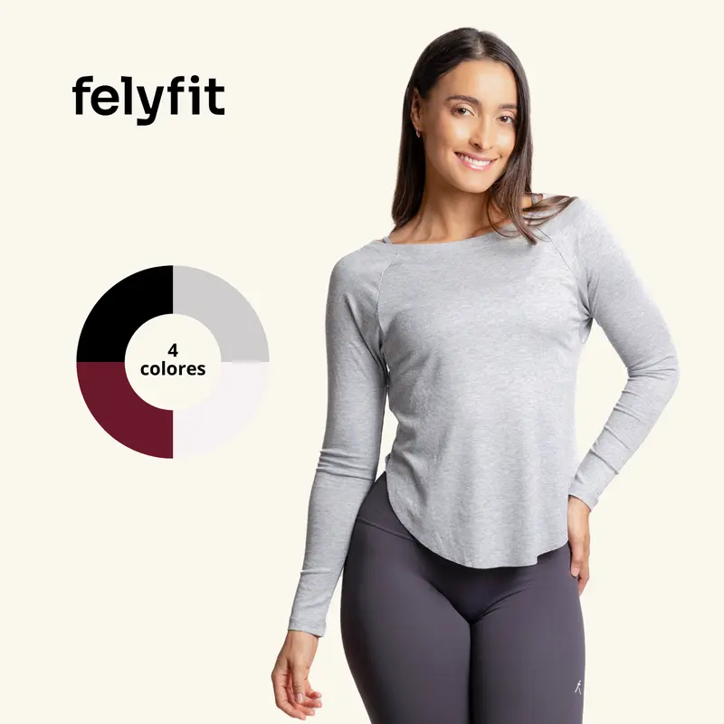Flowy Long-Sleeve Blouse LS0030, Lightweight Breathable Fabric, Chic Style