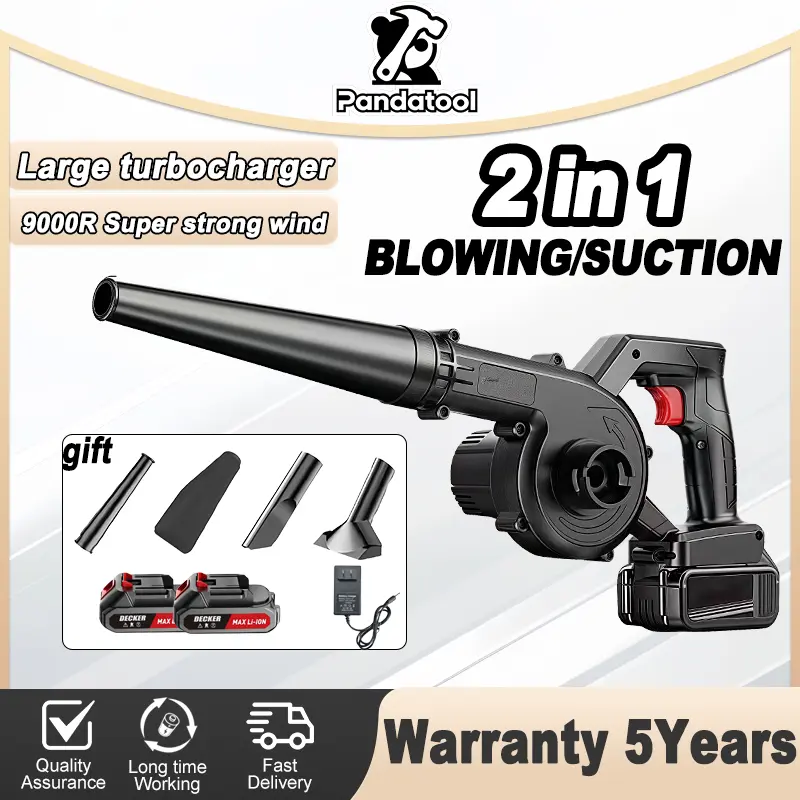 Pandatool Cordless Air Blower Cordless Vacuum Blower rechargeable Portable Electric Blower Vacuum Leaf Wind Blower Dust
