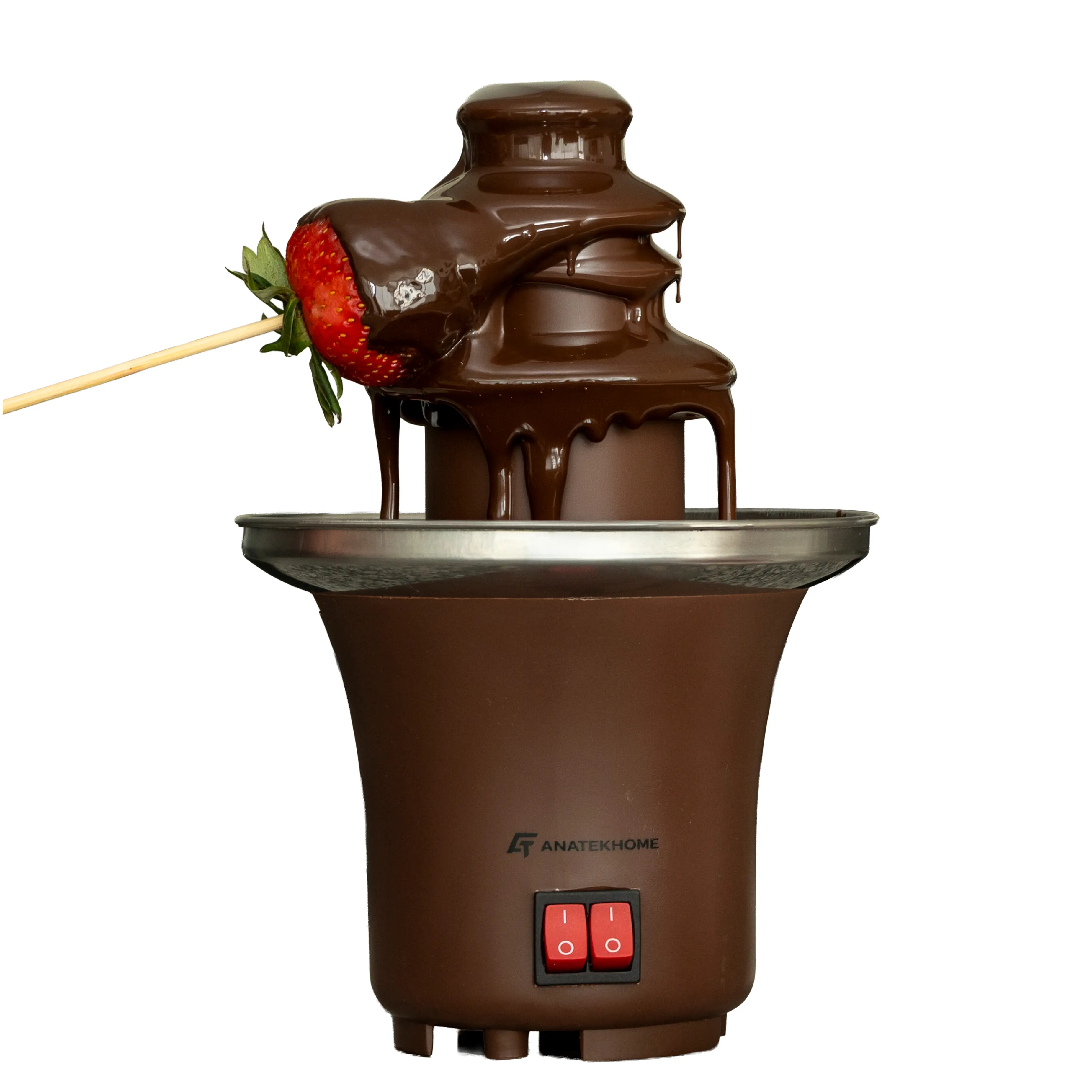 Kompakter 3-stufiger Schokoladenbrunnen für Fondue, Partys, Veranstaltungen und Desserts, zum Schmelzen von Schokolade und gemeinsamen Genießen