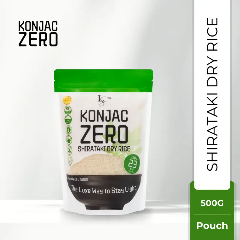 Konjac Zero Shirataki Dry Rice 10KG, 1KG, 500G & 80G | Sugar-Free | No-cook solution