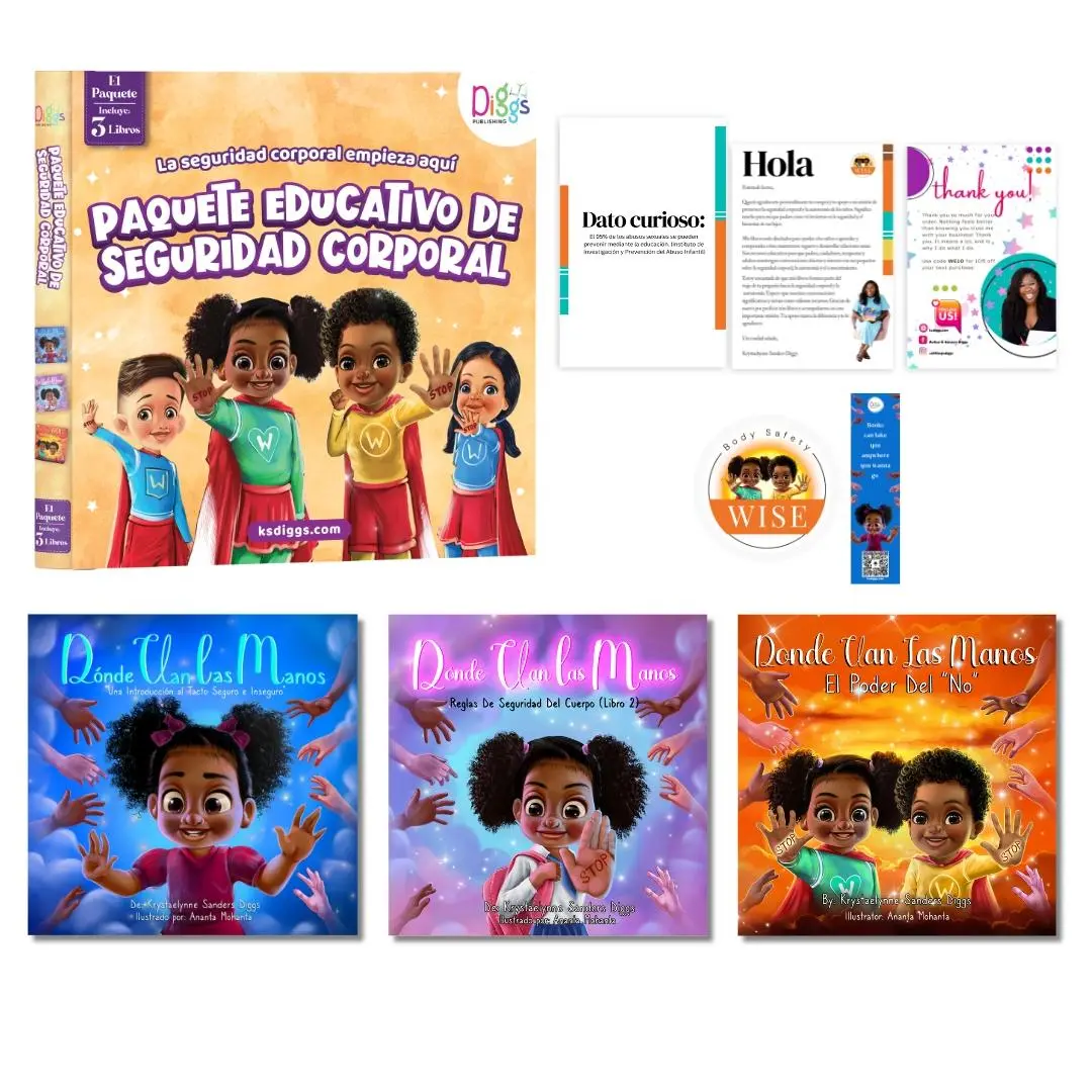 Body Safety Wise Box Set I, colección de 3 libros en español sobre seguridad corporal