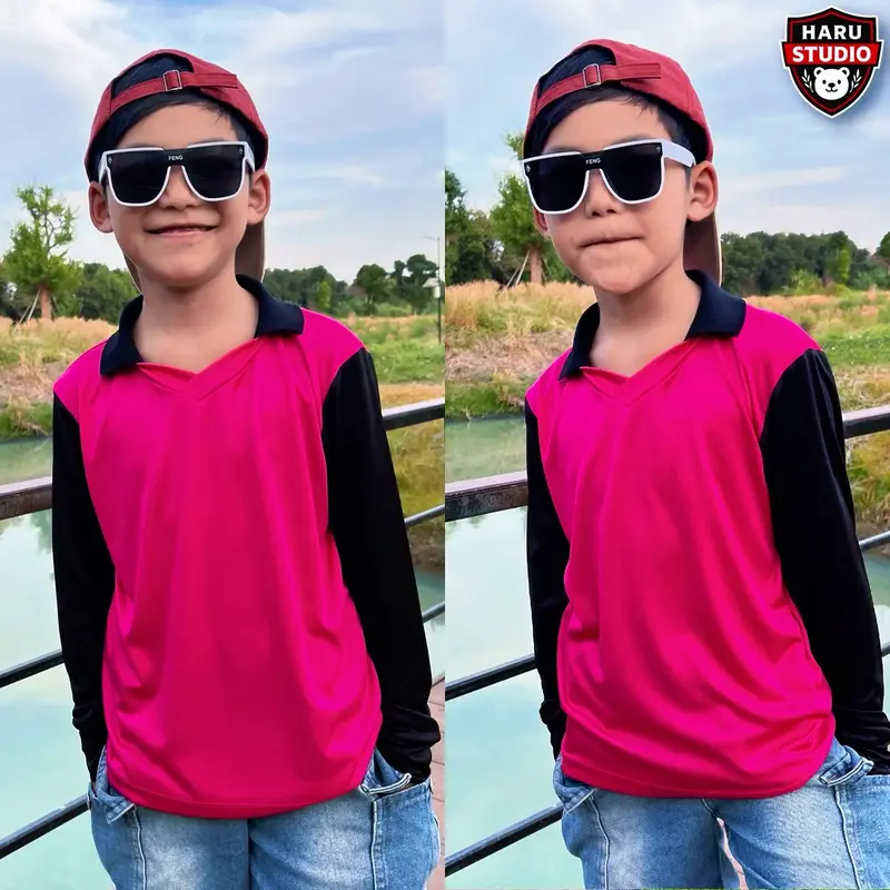 HARU เสื้อปุ๋ยเด็กแขนยาว รุ่น Kids Activity ผ้าโพลีเอสเตอร์ ใส่ได้ทั้งเด็กชายและเด็กหญิง