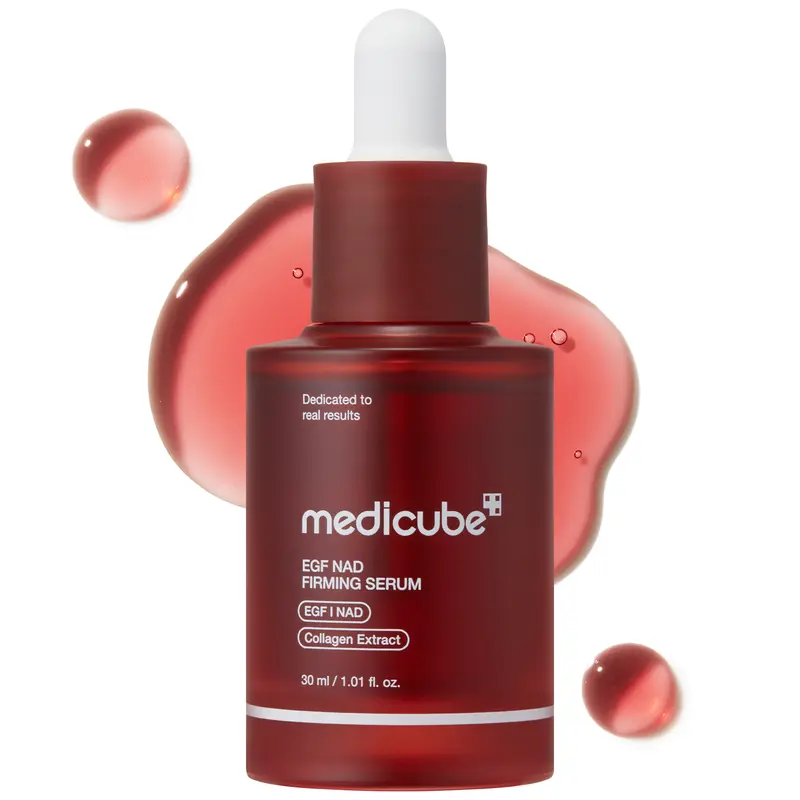 [medicube] NAD+ EGF Firming Serum | NAD+, EGF, Collagen Extract, Anti-aging, Plumping, Radiance Boosting Serum | Cares for Look of Fine Lines, Skin Elasticity & Firmness For Youthful-looking Skin (30ml / 1.01 fl. oz.) | Korean Skincare, K-Beauty