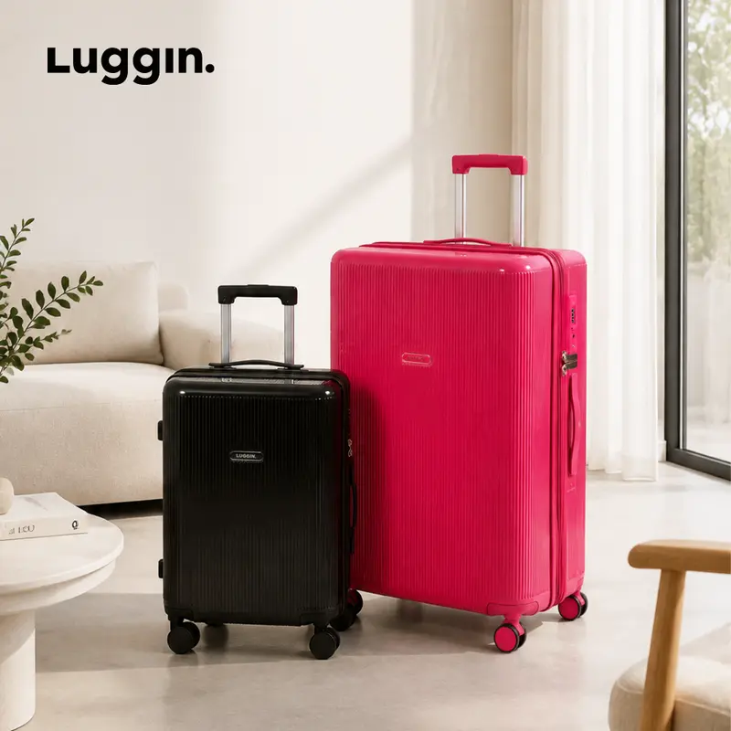Luggin | Koper LINE SERIES Ringan Berkapasitas Besar, Ritsleting Bisa Diperluas, Kunci TSA (20"/24"/29")