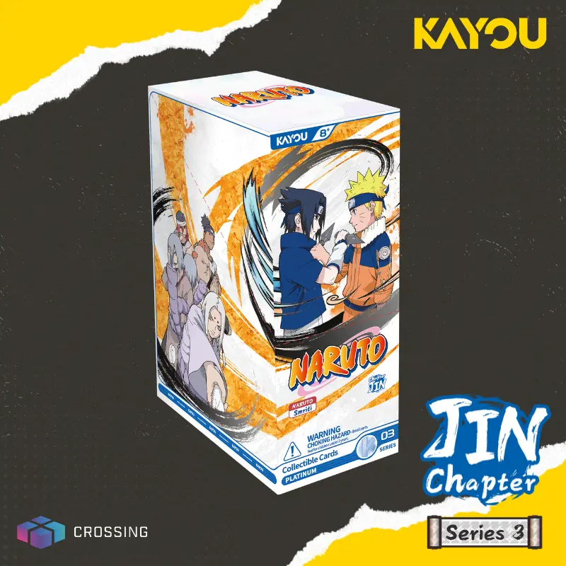 Caja expositora sellada de tarjetas coleccionables KAYOU NARUTO Smriti, Chapter Jin, English Series 3