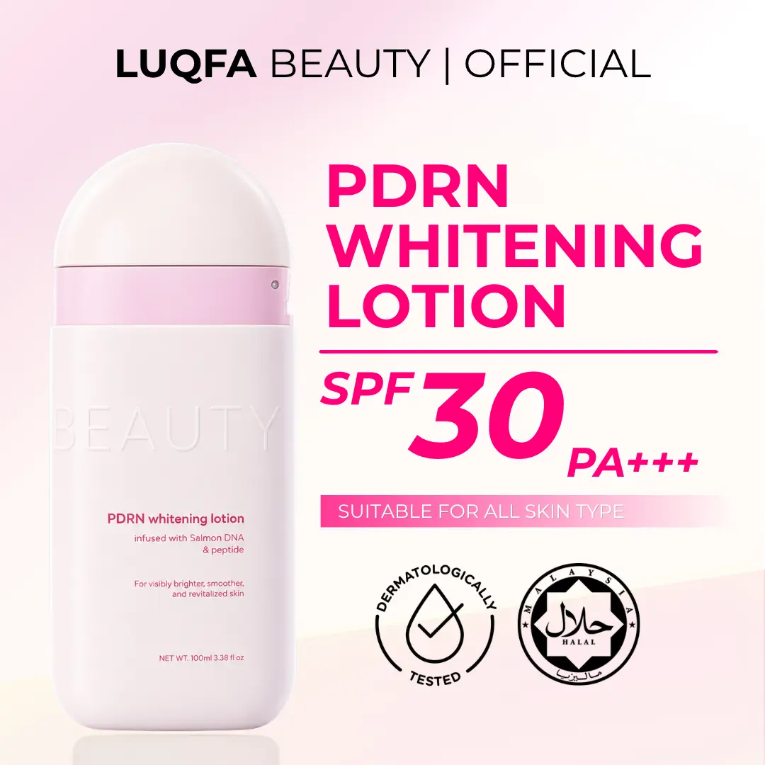 LUQFA BEAUTY PDRN美白身体乳100ml，含鲑鱼DNA与肽，提亮保湿