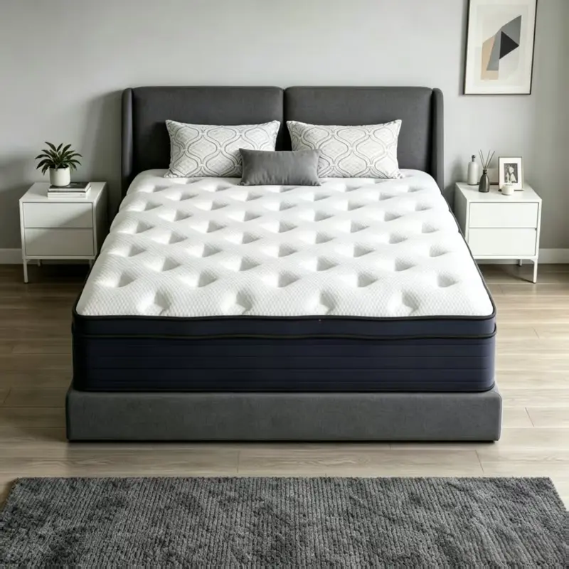 10/12/14 Inch Memory Mattress with Independent Springs, Provides Pressure Relief, Motion Isolation and Firm Edges, Medium Firm