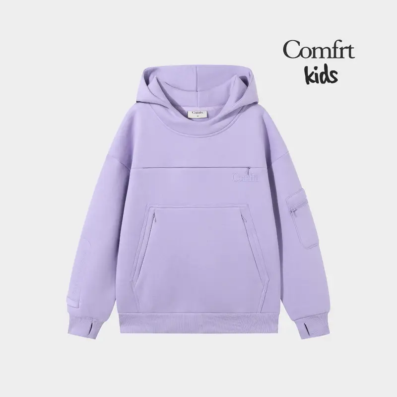 Comfrt | Kid Snak Hoodie | Kids Hoodie With Snack Pockets Lined Fleece Hoodie