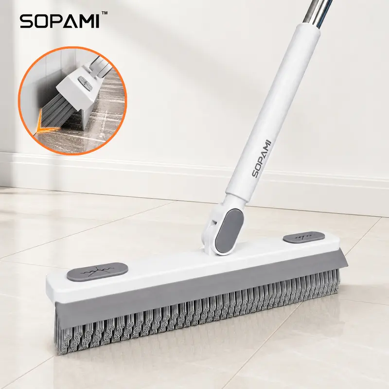 Dụng cụ vệ sinh khe hẹp SOPAMI xoay 360°, kéo dài và điều chỉnh được, vệ sinh cửa sổ, cửa trượt và các góc hẹp mà không cần chạm tay, dùng để làm sạch sâu trong nhà